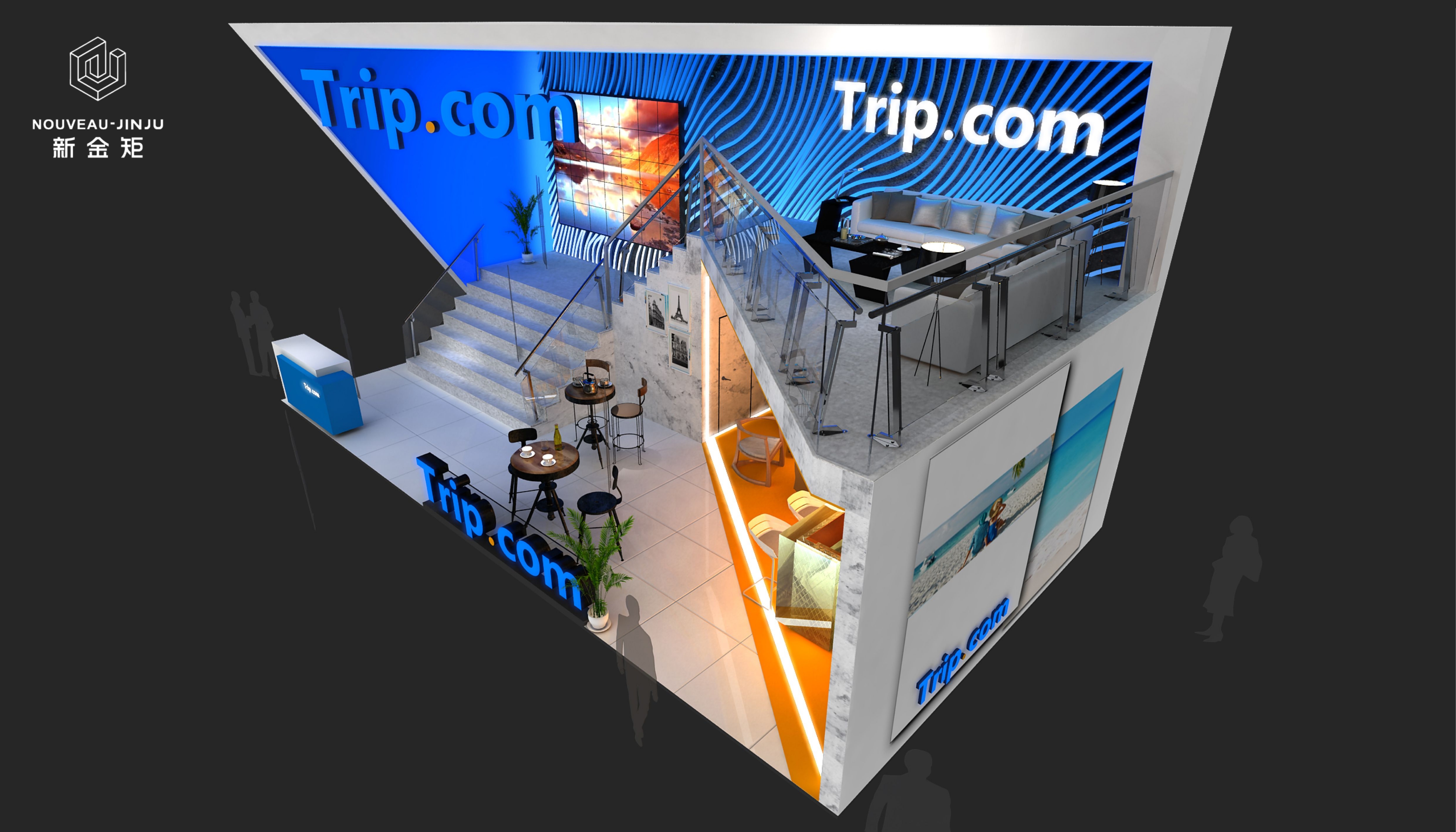 新金矩展厅设计案例·新加坡旅游展•携程